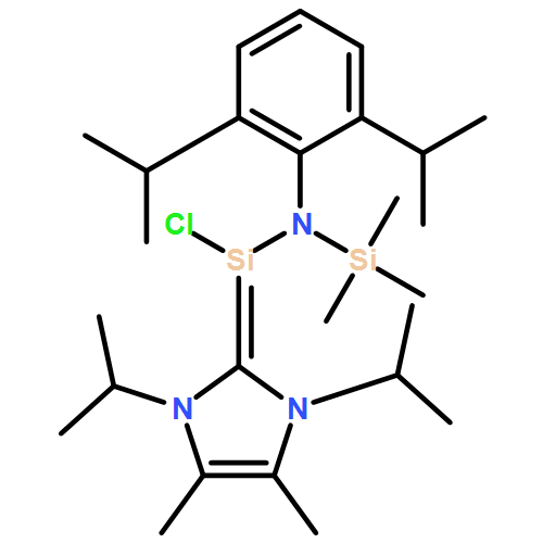 Silanamine, N-[2,6-bis(1-methylethyl)phenyl]-N-[chloro[1,3-dihydro-4,5-dimethyl-1,3-bis(1-methylethyl)-2H-imidazol-2-ylidene]silyl]-1,1,1-trimethyl-