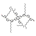 [2,2':5',2''-Terthiophene]-5-carboxaldehyde, 5'',5'''''-[4,8-bis[5-(2-ethylhexyl)-2-thienyl]benzo[1,2-b:4,5-b']dithiophene-2,6-diyl]bis[3,3''-dioctyl-