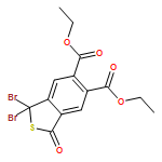 Benzo[c]thiophene-5,6-dicarboxylic acid, 1,1-dibromo-1,3-dihydro-3-oxo-, 5,6-diethyl ester