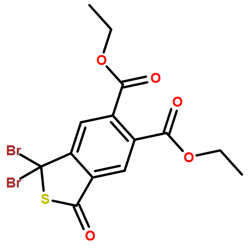 Benzo[c]thiophene-5,6-dicarboxylic acid, 1,1-dibromo-1,3-dihydro-3-oxo-, 5,6-diethyl ester