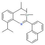 Benzenamine, 2,6-bis(1-methylethyl)-N-[1-naphthalenyl(trimethylstannyl)methylene]-