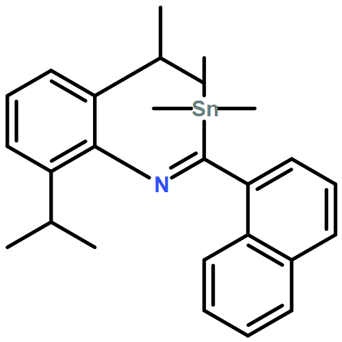 Benzenamine, 2,6-bis(1-methylethyl)-N-[1-naphthalenyl(trimethylstannyl)methylene]-