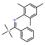 Benzenamine, 2,4,6-trimethyl-N-[phenyl(trimethylstannyl)methylene]-