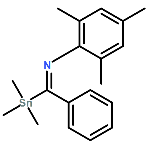 Benzenamine, 2,4,6-trimethyl-N-[phenyl(trimethylstannyl)methylene]-