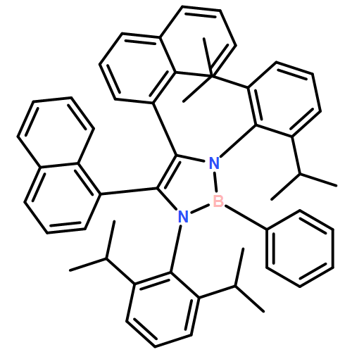 1H-1,3,2-Diazaborole, 1,3-bis[2,6-bis(1-methylethyl)phenyl]-2,3-dihydro-4,5-di-1-naphthalenyl-2-phenyl-