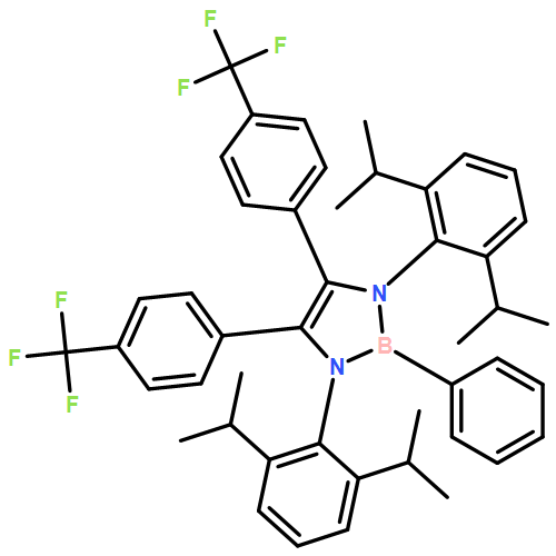 1H-1,3,2-Diazaborole, 1,3-bis[2,6-bis(1-methylethyl)phenyl]-2,3-dihydro-2-phenyl-4,5-bis[4-(trifluoromethyl)phenyl]-