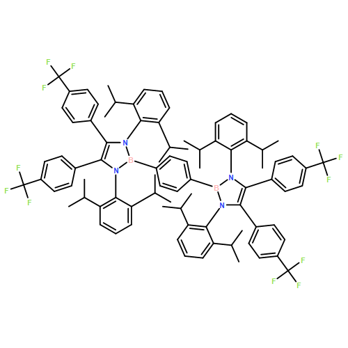 1H-1,3,2-Diazaborole, 2,2'-(1,4-phenylene)bis[1,3-bis[2,6-bis(1-methylethyl)phenyl]-2,3-dihydro-4,5-bis[4-(trifluoromethyl)phenyl]-