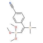 Benzonitrile, 4-[(1Z)-2-(trimethoxysilyl)-1-(trimethylsilyl)ethenyl]-