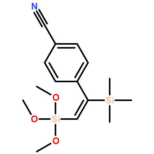 Benzonitrile, 4-[(1Z)-2-(trimethoxysilyl)-1-(trimethylsilyl)ethenyl]-