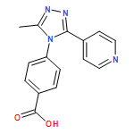 Benzoic acid, 4-[3-methyl-5-(4-pyridinyl)-4H-1,2,4-triazol-4-yl]-