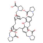 L-Proline, 1,1',1'',1'''-[(25,26,27,28-tetrahydroxypentacyclo[19.3.1.13,7.19,13.115,19]octacosa-1(25),3,5,7(28),9,11,13(27),15,17,19(26),21,23-dodecaene-5,11,17,23-tetrayl)tetrakis(methylene)]tetrakis-