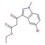 1H-Indole-3-propanoic acid, 5-bromo-1-methyl-β-oxo-, ethyl ester