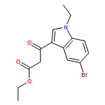 1H-Indole-3-propanoic acid, 5-bromo-1-ethyl-β-oxo-, ethyl ester