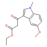 1H-Indole-3-propanoic acid, 5-methoxy-1-methyl-β-oxo-, ethyl ester