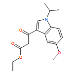 1H-Indole-3-propanoic acid, 5-methoxy-1-(1-methylethyl)-β-oxo-, ethyl ester