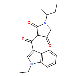 2,4-Pyrrolidinedione, 3-[(1-ethyl-1H-indol-3-yl)carbonyl]-1-(1-methylpropyl)-