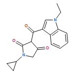 2,4-Pyrrolidinedione, 1-cyclopropyl-3-[(1-ethyl-1H-indol-3-yl)carbonyl]-