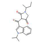 2,4-Pyrrolidinedione, 3-[[1-(1-methylethyl)-1H-indol-3-yl]carbonyl]-1-(1-methylpropyl)-