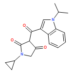 2,4-Pyrrolidinedione, 1-cyclopropyl-3-[[1-(1-methylethyl)-1H-indol-3-yl]carbonyl]-