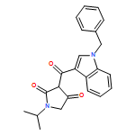 2,4-Pyrrolidinedione, 1-(1-methylethyl)-3-[[1-(phenylmethyl)-1H-indol-3-yl]carbonyl]-