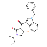 2,4-Pyrrolidinedione, 1-(1-methylpropyl)-3-[[1-(phenylmethyl)-1H-indol-3-yl]carbonyl]-