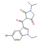 2,4-Pyrrolidinedione, 3-[(5-bromo-1-ethyl-1H-indol-3-yl)carbonyl]-1-(1-methylethyl)-