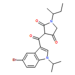 2,4-Pyrrolidinedione, 3-[[5-bromo-1-(1-methylethyl)-1H-indol-3-yl]carbonyl]-1-(1-methylpropyl)-