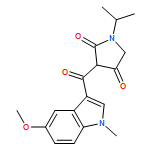 2,4-Pyrrolidinedione, 3-[(5-methoxy-1-methyl-1H-indol-3-yl)carbonyl]-1-(1-methylethyl)-