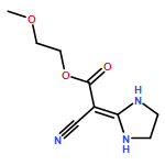 Acetic acid, 2-cyano-2-(2-imidazolidinylidene)-, 2-methoxyethyl ester