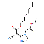 1-Imidazolidineacetic acid, 2-[2-(2-butoxyethoxy)-1-cyano-2-oxoethylidene]-, ethyl ester