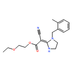 Acetic acid, 2-cyano-2-[1-[(2-methylphenyl)methyl]-2-imidazolidinylidene]-, 2-ethoxyethyl ester