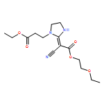 1-Imidazolidinepropanoic acid, 2-[1-cyano-2-(2-ethoxyethoxy)-2-oxoethylidene]-, ethyl ester