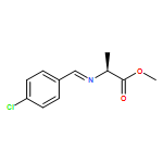 L-Alanine, N-[(4-chlorophenyl)methylene]-, methyl ester