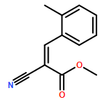 2-Propenoic acid, 2-cyano-3-(2-methylphenyl)-, methyl ester, (2E)-