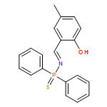 Phosphinothioic amide, N-[(2-hydroxy-5-methylphenyl)methylene]-P,P-diphenyl-