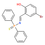 Phosphinothioic amide, N-[(5-bromo-2-hydroxyphenyl)methylene]-P,P-diphenyl-