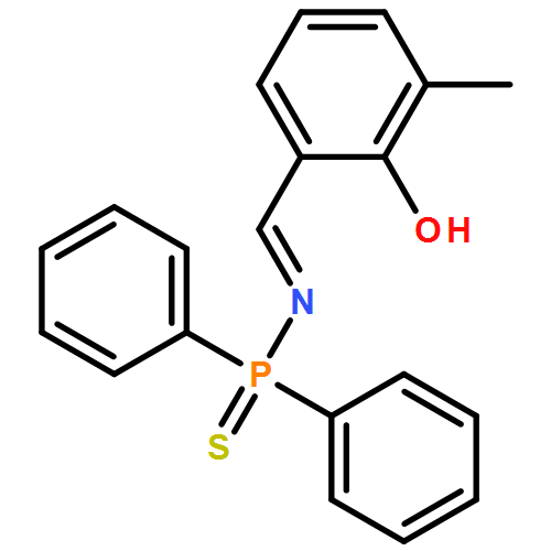 Phosphinothioic amide, N-[(2-hydroxy-3-methylphenyl)methylene]-P,P-diphenyl-