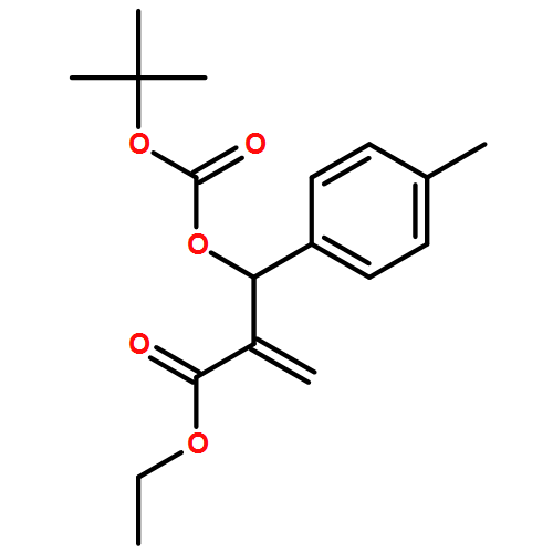 Benzenepropanoic acid, β-[[(1,1-dimethylethoxy)carbonyl]oxy]-4-methyl-α-methylene-, ethyl ester