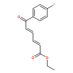 2,4-Hexadienoic acid, 6-(4-fluorophenyl)-6-oxo-, ethyl ester, (2E,4E)-