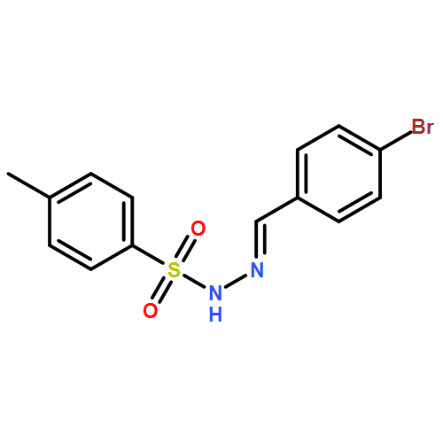 Benzenesulfonic acid, 4-methyl-, (2E)-2-[(4-bromophenyl)methylene]hydrazide