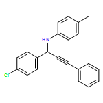 Benzenemethanamine, 4-chloro-N-(4-methylphenyl)-α-(2-phenylethynyl)-