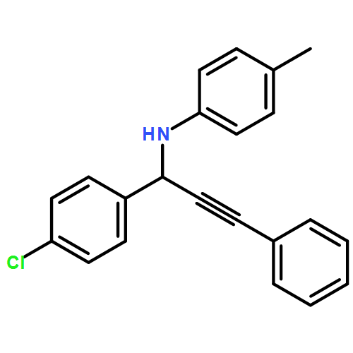 Benzenemethanamine, 4-chloro-N-(4-methylphenyl)-α-(2-phenylethynyl)-