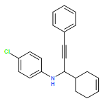 Benzenamine, 4-chloro-N-[1-(3-cyclohexen-1-yl)-3-phenyl-2-propyn-1-yl]-