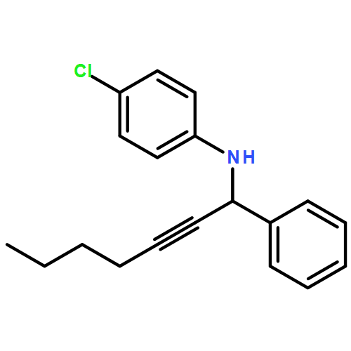 Benzenemethanamine, N-(4-chlorophenyl)-α-1-hexyn-1-yl-