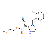 Acetic acid, 2-cyano-2-[1-[(2-methylphenyl)methyl]-2-imidazolidinylidene]-, 2-methoxyethyl ester