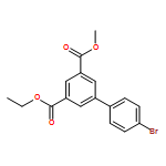 [1,1'-Biphenyl]-3,5-dicarboxylic acid, 4'-bromo-, 3-ethyl 5-methyl ester