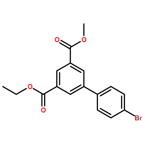 [1,1'-Biphenyl]-3,5-dicarboxylic acid, 4'-bromo-, 3-ethyl 5-methyl ester