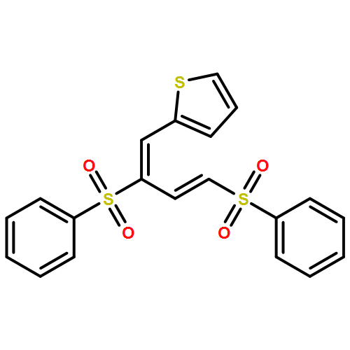 Thiophene, 2-[2,4-bis(phenylsulfonyl)-1,3-butadien-1-yl]-