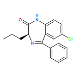 2H-1,4-Benzodiazepin-2-one, 7-chloro-1,3-dihydro-5-phenyl-3-propyl-, (3S)-