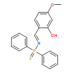 Phosphinothioic amide, N-[(2-hydroxy-4-methoxyphenyl)methylene]-P,P-diphenyl-